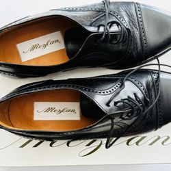 Mezlan Florence Oxford Black Dress Shoes  Men Size 7 Wide
