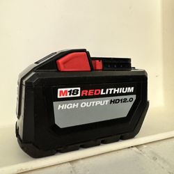 Milwaukee red lithium M 18 high output HD 12