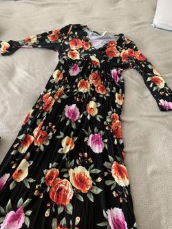 Maternity Maxi Dres Sz: L