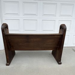 Rare Antique Church Pew