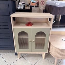 Bathroom Storage Cabinet, Small Cabinet with 2 Doors and Adjustable Shelf,