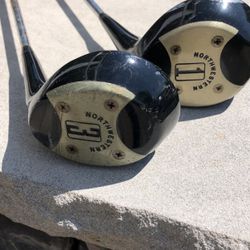 2 Northwestern Driver Golf Clubs