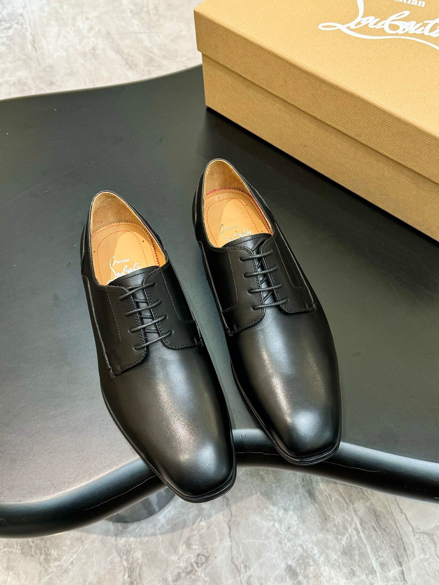 Christian Louboutin Men’s Leather Shoes With Box New