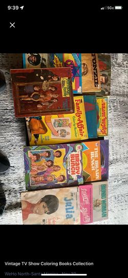 Vintage Tv Show Coloring Books Brady Julia