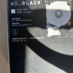 Western Digital 8TB WD_Black Performance Internal Hard Drive HDD - 7200 RPM, SATA 6 Gb/s, 256 MB Cac