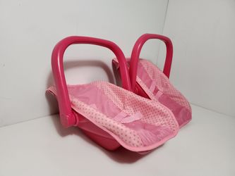 Baby Doll Car Seats, Adjustable Carrier Converts from Rocking Bouncer Baby Doll Carrier to Feeding Seat Pretend Play Toy