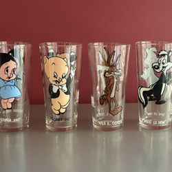 Warner Brothers 1973 Pepsi Cartoon Glasses