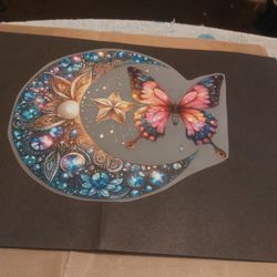 Butterfly & Moon DTF TRANSFERS 
