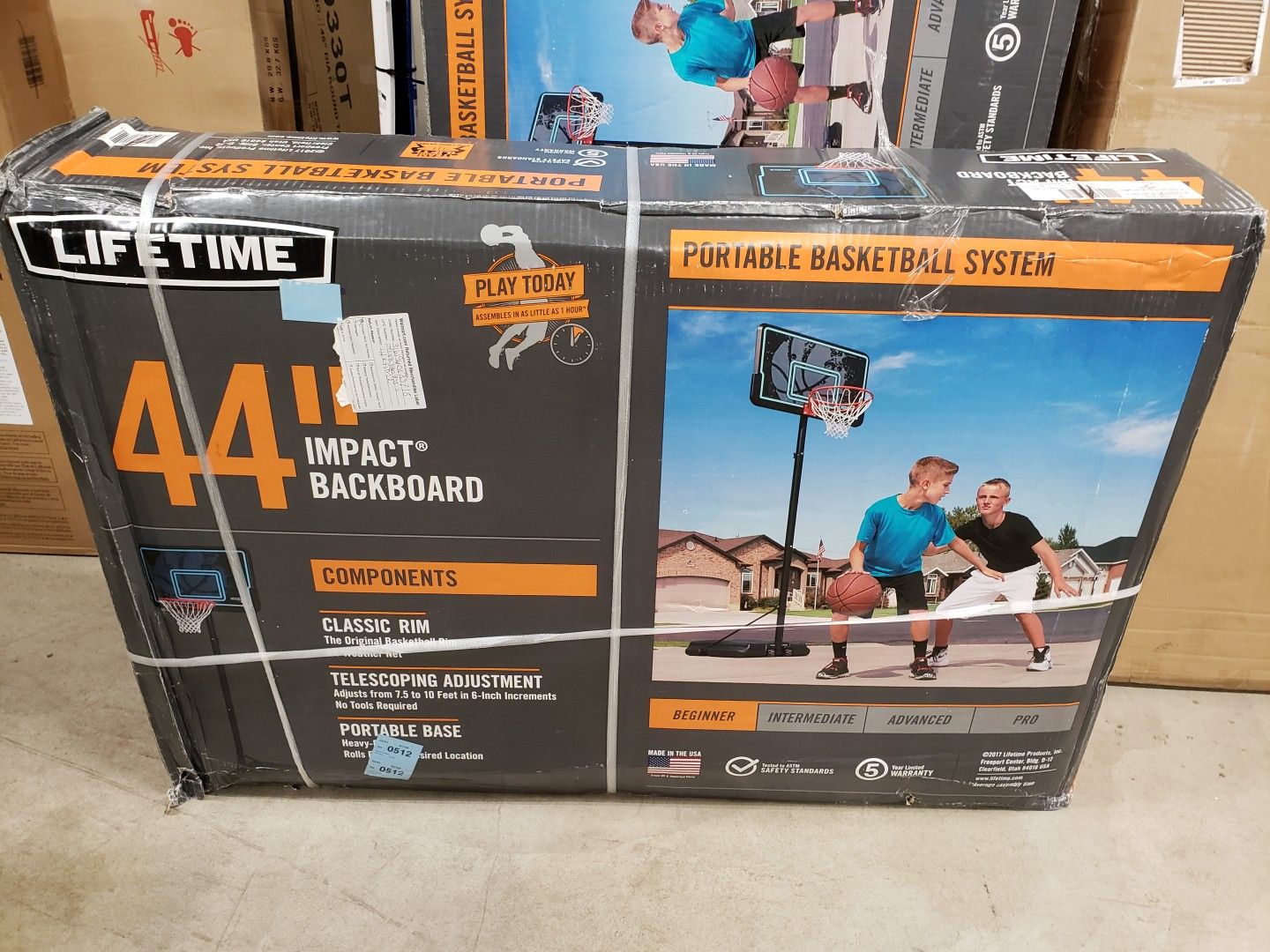 Lifetime 44" portable basketball hoop