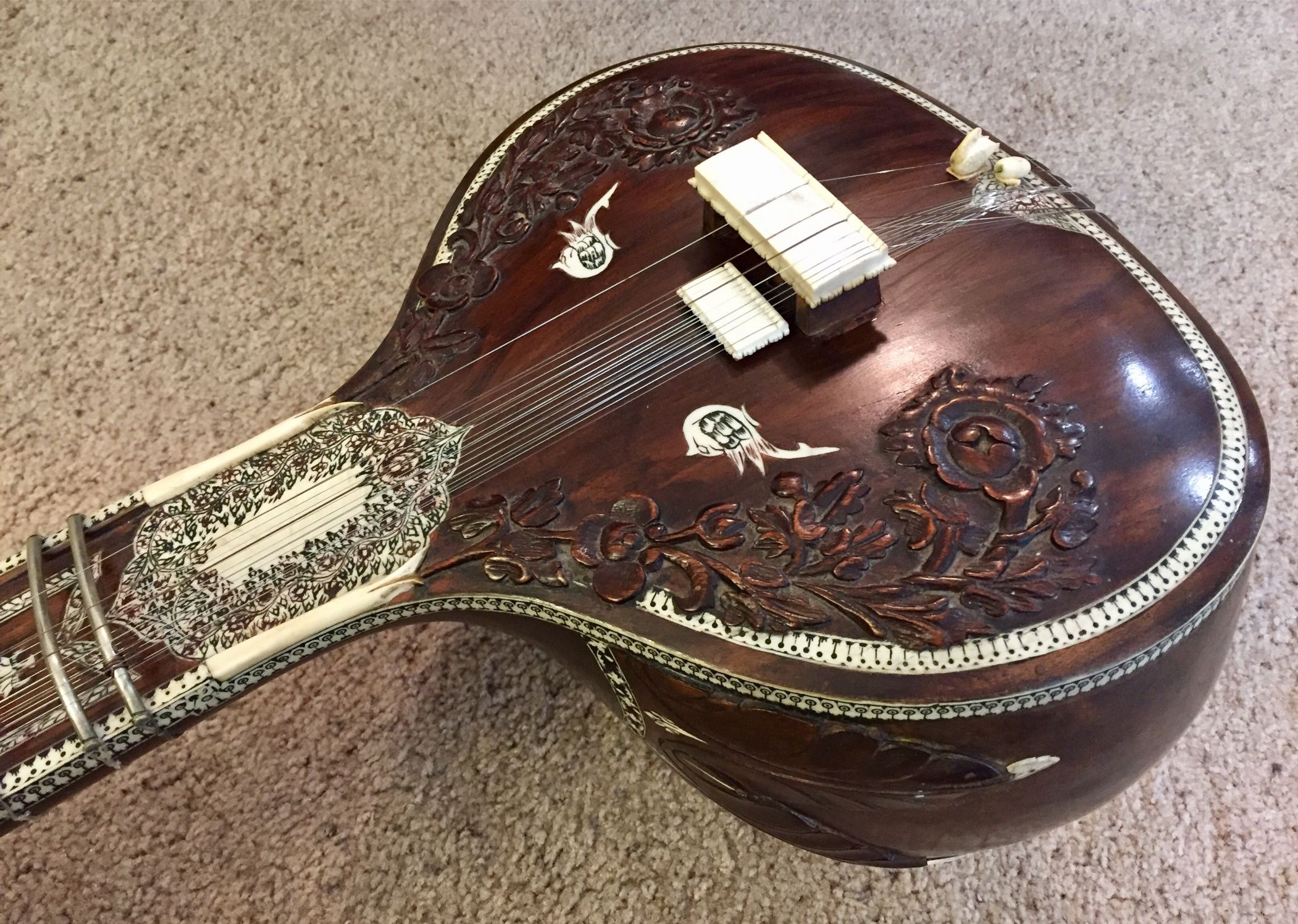 Vintage Rikhi Ram Sitar 70s Ravi Shankar Maker