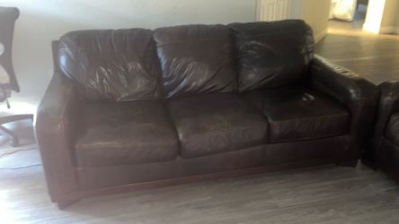 Leather sofas