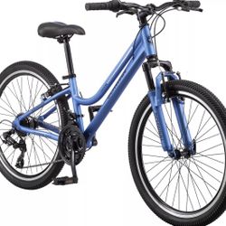 Schwinn GIRLS 24" CIMARRON MOUNTAIN BIKE Brand New With A Seat Cushion Upgrade + Vertical Bike Stand