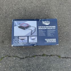 Attwood 15700-3 Seat Mount, Clamp-On With Swivel, Adjusts from 7 ½ inches to 18 inches, Black, Powder-Coated Aluminum