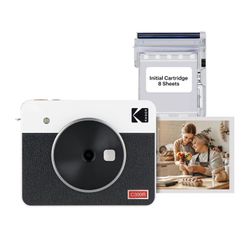 KODAK Mini Shot 3 Retro Photo Printer & Instant Camera (includes 8-sheet cartridge) 