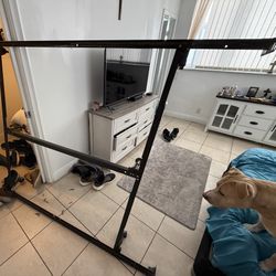 Queen Bed Frame With Supporting Irons 