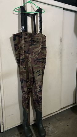 Camo Chest Waders with Rubber boots