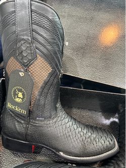 Rock em cowboy python boots
