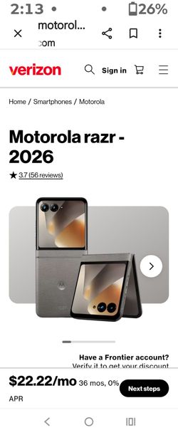 Brand new Motorola Razer phone 2026 unlocked