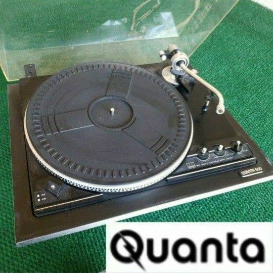 Rare Vintage QUANTA 500 TURNTABLE Record Player For PARTS Or REPAIR.