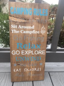 Custom Camping signs