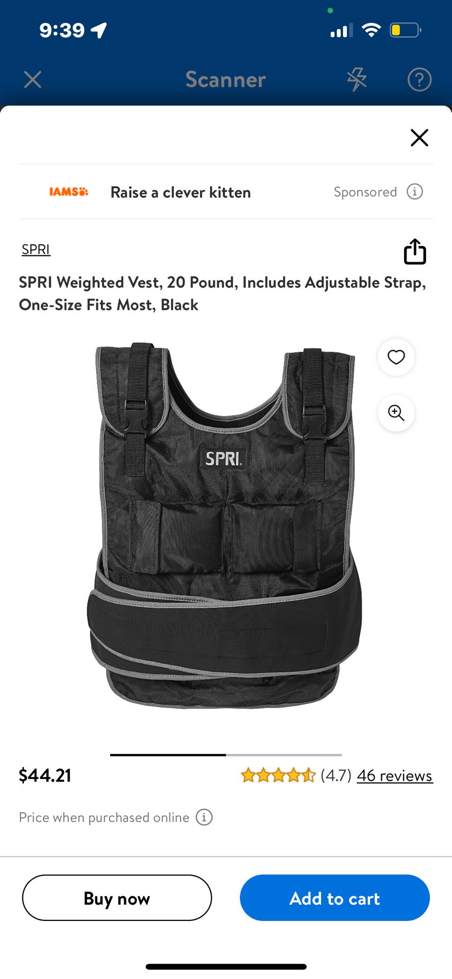 20lb Weighted Vest 
