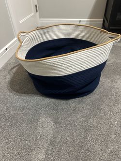 Large Woven Storage Basket – $5