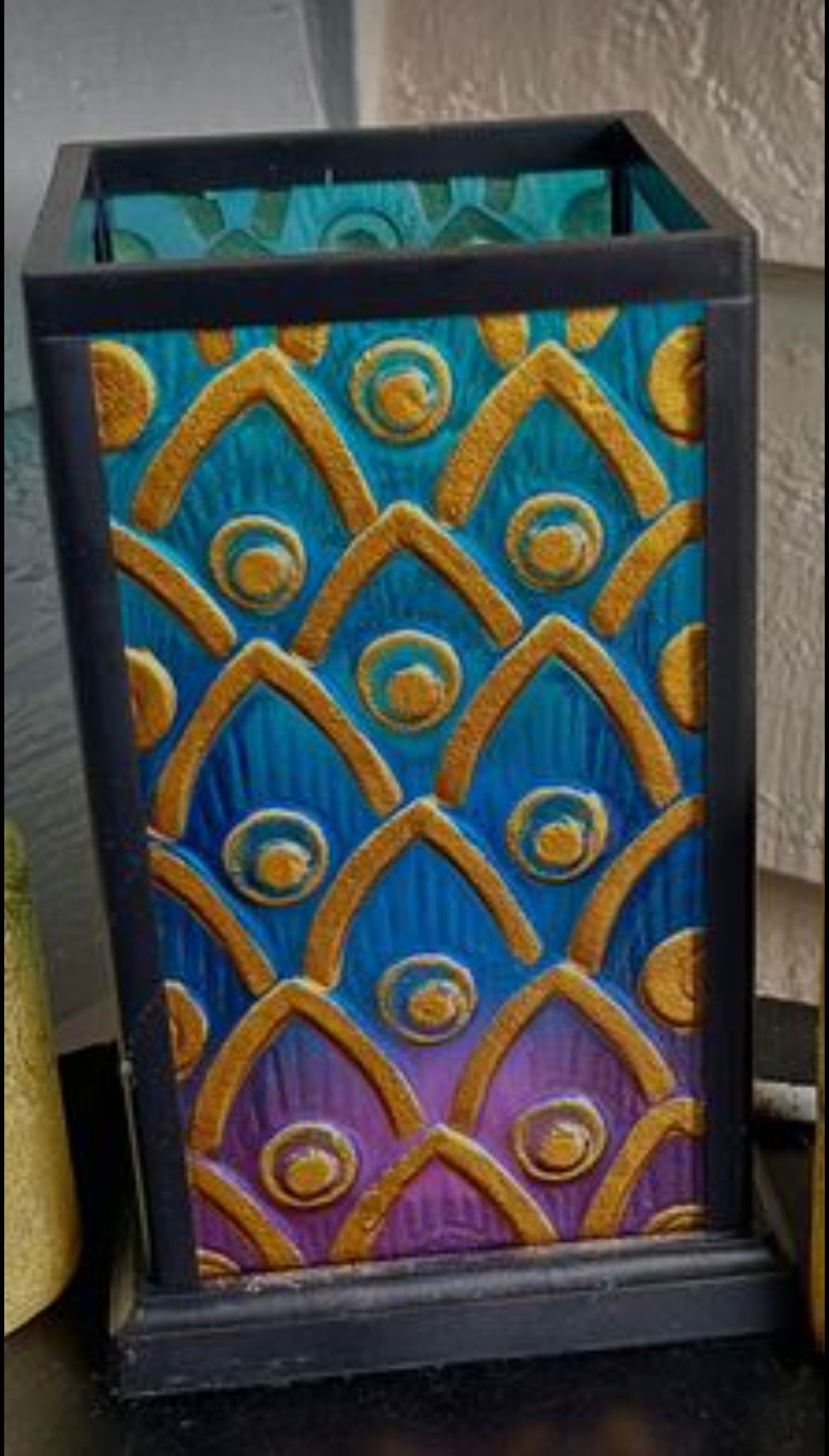 Boho Chic Lantern & Electric Candle