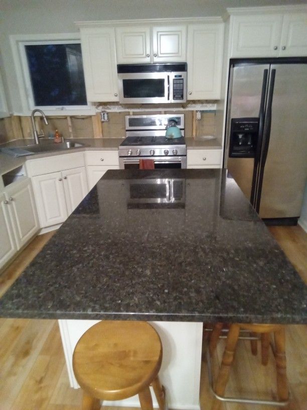 Black Granite Island Counter Top
