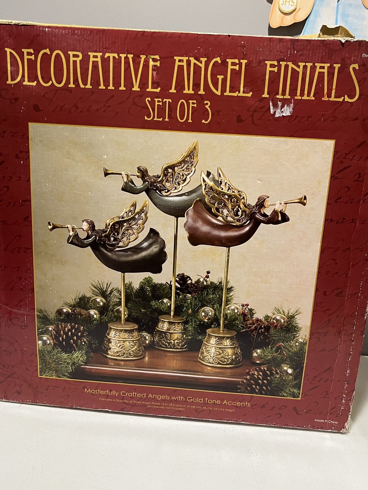 3 Angeles Decorativos De Navidad