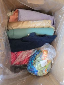 Mixed Fabric Lot Assorted Colors
