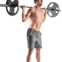 Weider 6’ Standard Barbell with Diamond Knurling and Durable Steel Construction