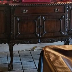 Large Buffet Table. Serving Table