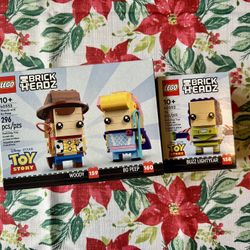 Lego Disney Toy Story Brickheadz Lot Woody, Buzz, Bo-Peep - Brand New and Sealed