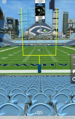 2 Seattle Seahawks vs LA Rams Nfl football tickets 100 level