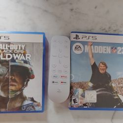 Playstation Games And Playstation Tv Remote  