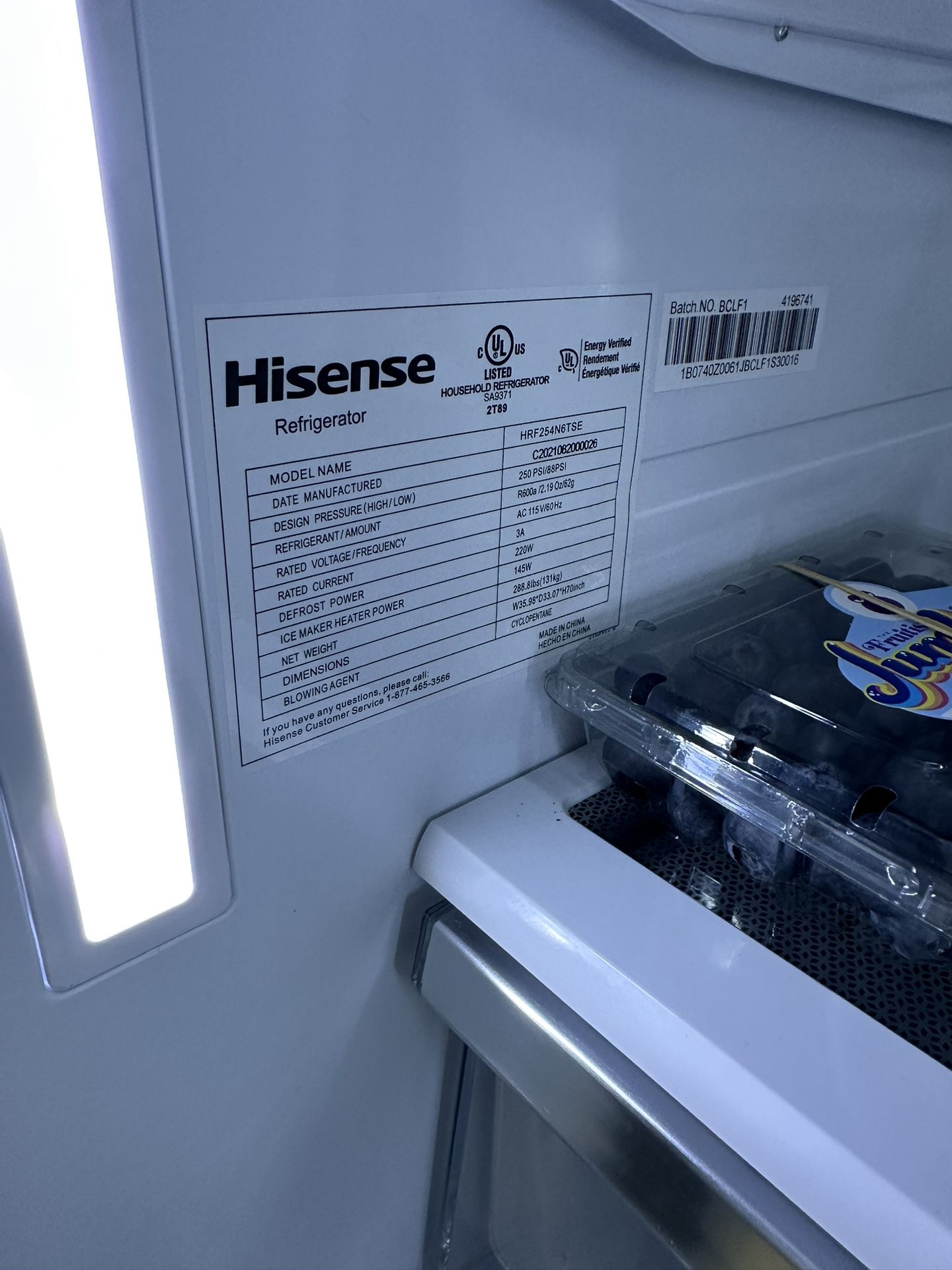 Hisense Refrigerator