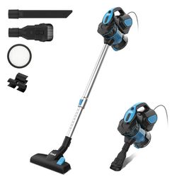 INSE Corded Stick Vacuum Cleaner, 18Kpa Powerful Handheld Vacuum with 600W Motor, 3-in-1 Multi-cyclone Filtration Lightweight Vacuum Cleaner for Home 