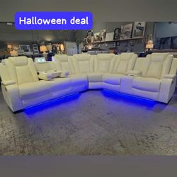 modern power reclining sectional sofa