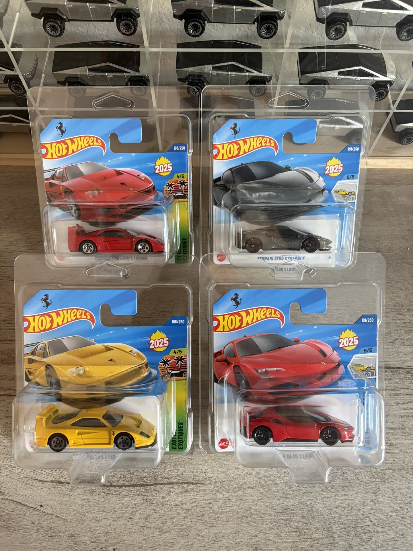 Hot Wheels Ferrari Short Card