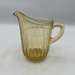 Vintage Depression Glass Yellow 4-5/8” Creamer Pitcher 