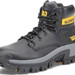 NEW SZ 7 Wide or 9.5 Wide Cat Footwear Men Work Boots Invader Hi Steel Toe Construction Boot Caterpilla
