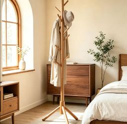 Wooden Freestanding Coat Rack Stand, 69H