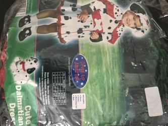 Cute Dalmatian dress Halloween costume size 2
