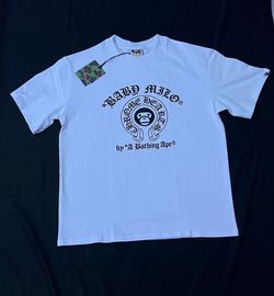 BAPE Baby Milo Chrome Hearts Collab White Tee