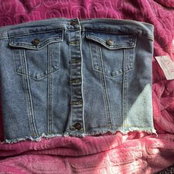 Jean Tube Top