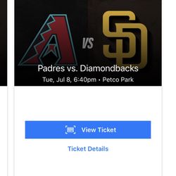 Padres Vs Diamondbacks July 8 Tickets