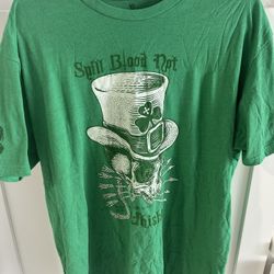 ZERO FOXTROT T-Shirt Mens Skull Irish St Patrick's Day Green Lucky
