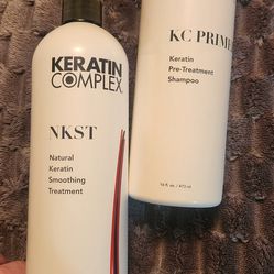 Chemical straightener with pre treat shampoo