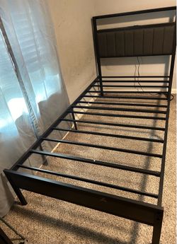 Black Twin bed frame