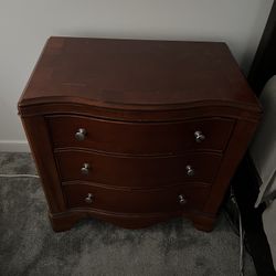 Two Wooden Night Stands 